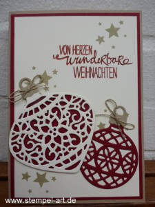 www.stempel-art.de, Am Christbaum, Weihnachtliche Worte