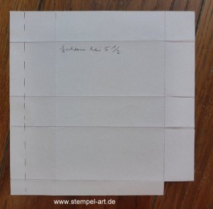 Milchtüte nach StempelART, Anleitung bebildert, Tutarial, 6x6