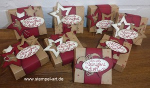 weihnachtliche Hanuta Verpackung nach StempelART, (2)