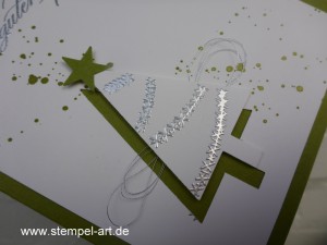 Weihnachtskarten Christbaumfestival Stampin up nach StempelART, Ein duftes Dutzend, Georgeous Grunge