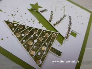 Weihnachtskarten Christbaumfestival Stampin up nach StempelART, Ein duftes Dutzend, Georgeous Grunge  (4)