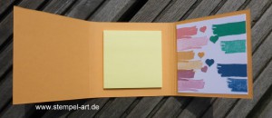 Post It Briefchen nach StempelART, Stampin up, Katalogparty, In Color Farben 2016 - 2018, Aus der Kreativkiste, Swirly Bird, Stanze Herzkonfetti