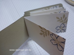 Minialbum nach StempelART, Stampin up, bebilderte Anleitung Tutorial, Für Lieblingsmenschen, Stanze Gewellter Anhänger