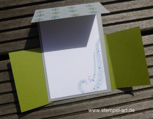Sternenzauber nach StempelART, Stampin up, Weihnachtsstern, Double Dutch Fold Card, Tolle Kartentechnik!!!, Technikbuch