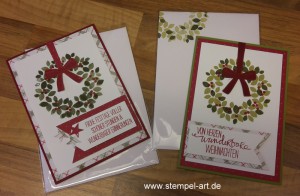 Stampin up Weihnachtskarte nach StempelRT, Willkommen Weihnach