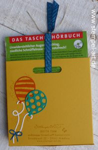 Ballonparty nach StempelART, Stampin up, Pop - up - Ballons, CD Verpackung, Geburtstag